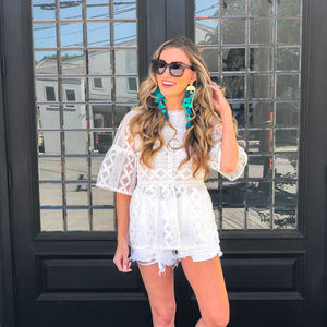White lace top